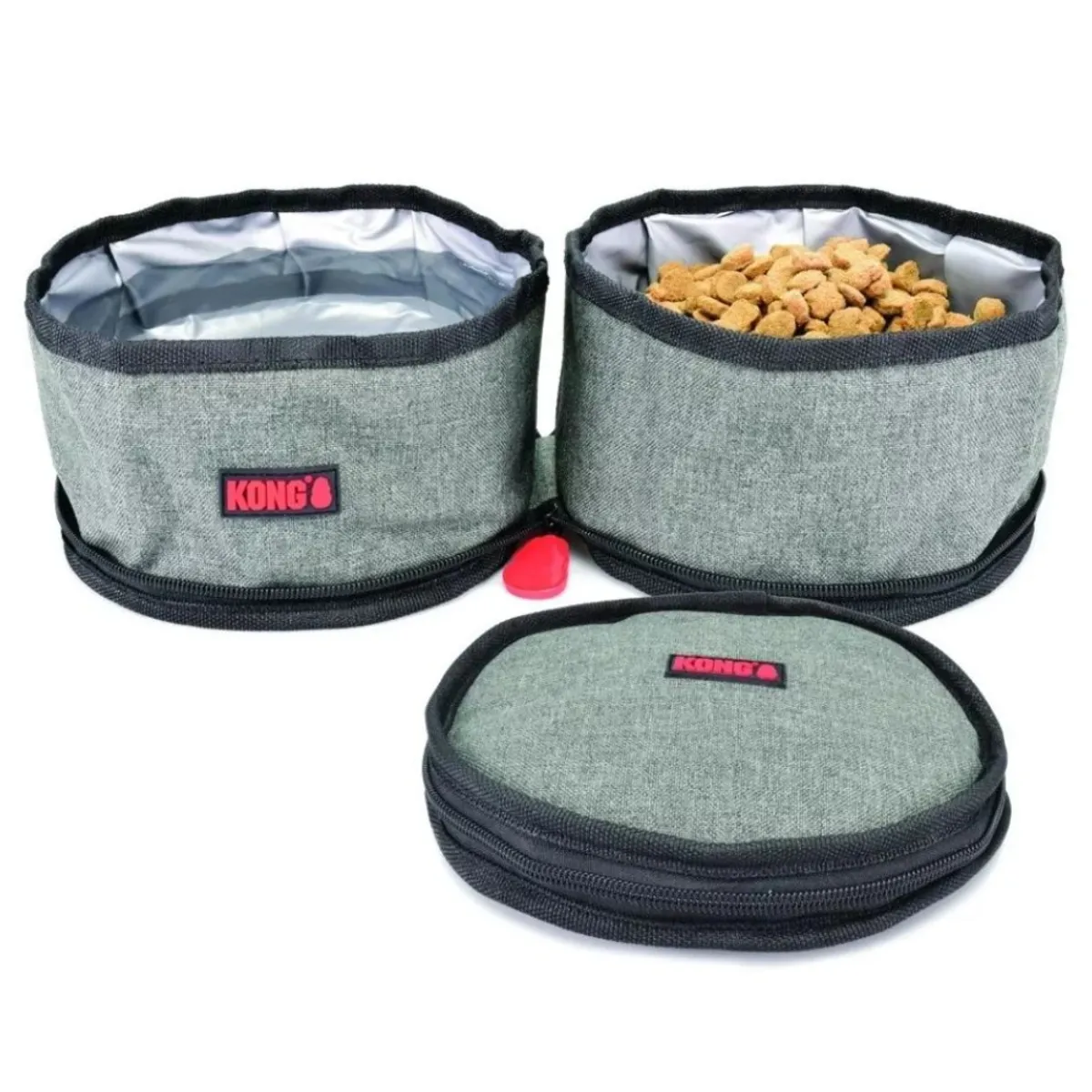 KONG - Plato Doble de Viaje Plegable Kong