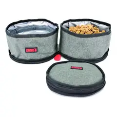 KONG - Plato Doble de Viaje Plegable