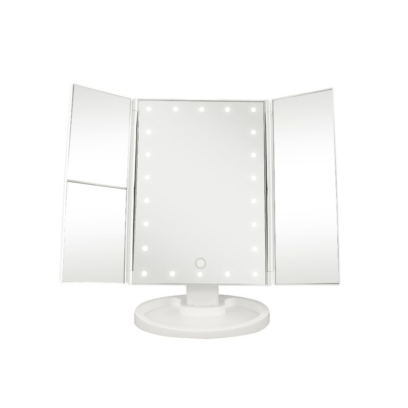 VIVITAR - ESPEJO HOLLYWOOD 22 LUZ LED 3 CARAS WHITE VIVITAR MR1307WHT