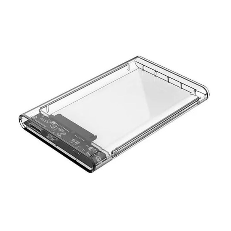 GENERICO - Cofre Case Transparente Para Disco Duro Sata 2.5 Usb 3.0