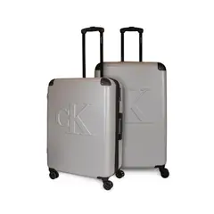CALVIN KLEIN - Pack 2 maletas Cadillac mediana 20kg + grande 23kg gris