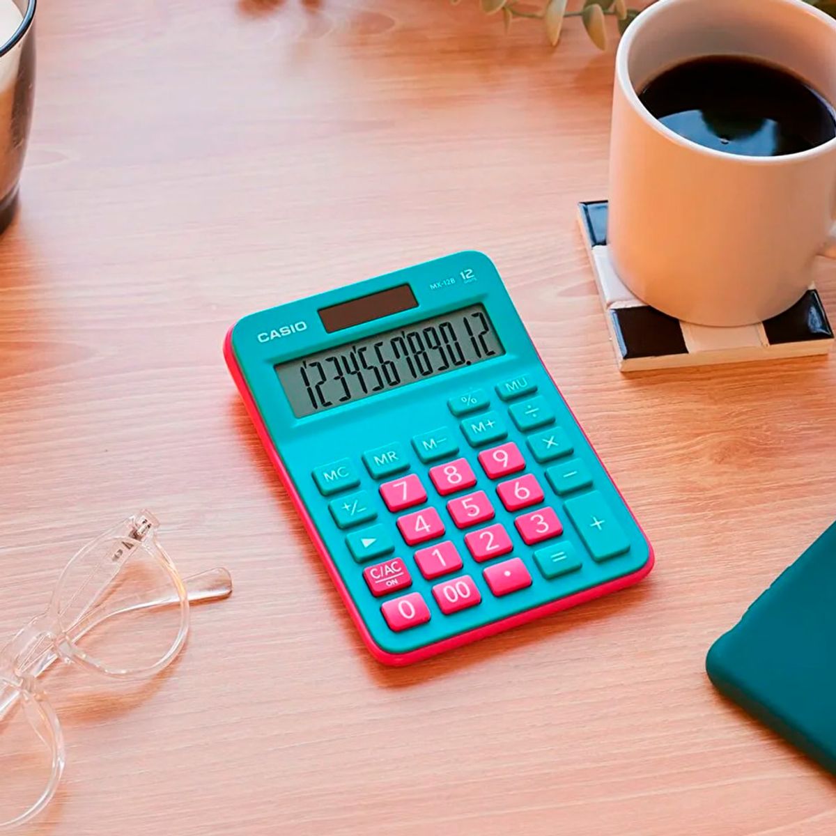 CASIO - CALCULADORA ESCRITORIO CASIO MX-12B-GNRD