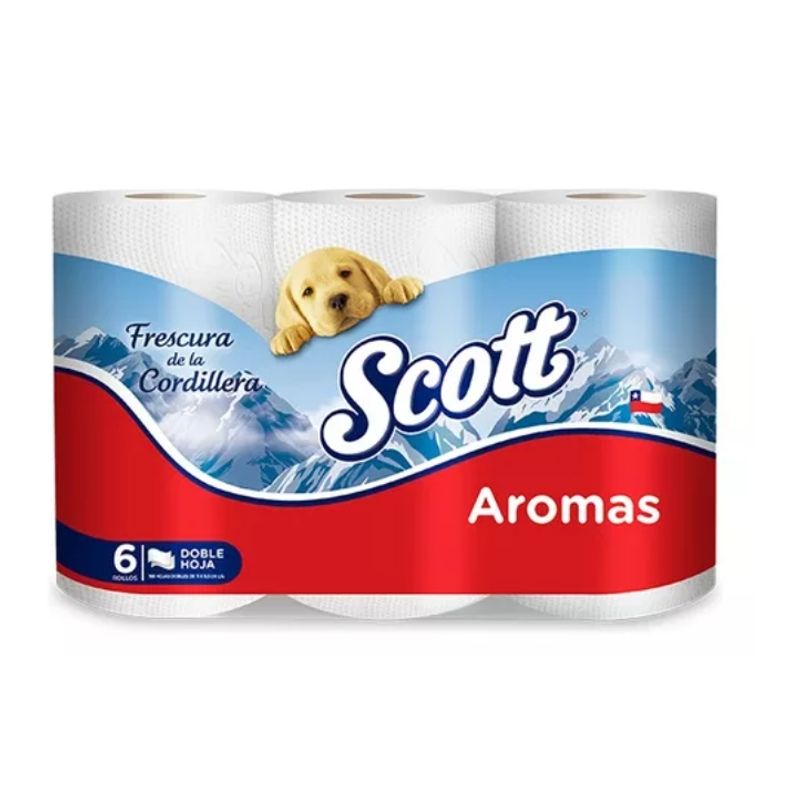 SCOTT - Papel Higiénico Scott Aromas 24 Unidades Doble Hoja