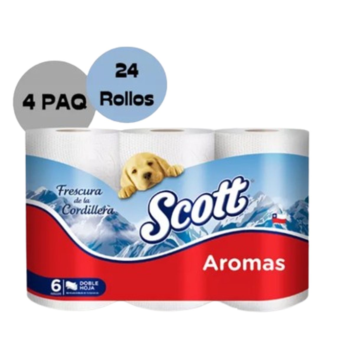 SCOTT - Papel Higiénico Scott Aromas 24 Unidades Doble Hoja