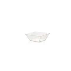 IMAHE - Recipiente Set de 25 recipiente envase cuadrado modelo ps poliestireno vanity 900 cc.