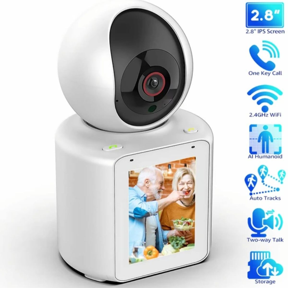 GENERICO - Cámara IP Mini Monitor con Audio