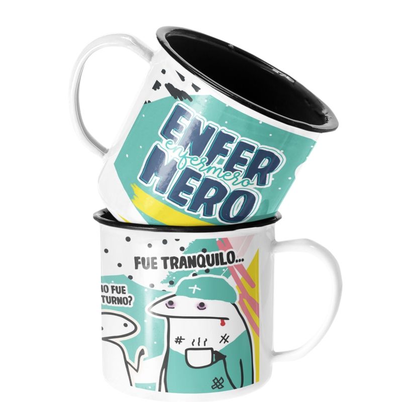 SM - Taza Enlozada Lechera Enfermero Regalo Enfermero Profesion SM