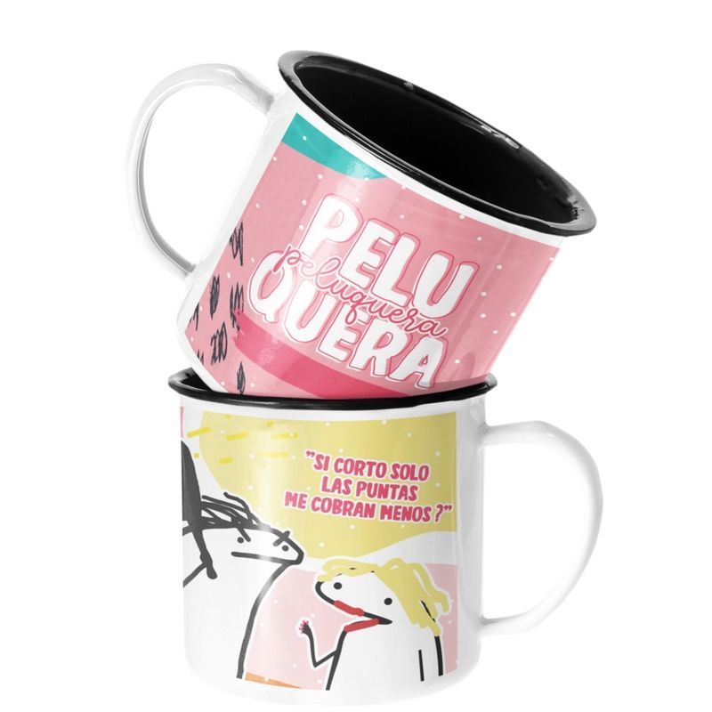 SM - Taza Enlozada Lechera Peluquera Regalo Peluquera Profesion SM