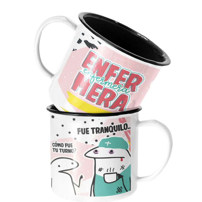 SM - Taza Enlozada Lechera Enfermera Regalo Enfermera Profesion SM
