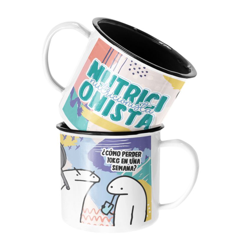 SM - Taza Enlozada Lechera Nutricionista Regalo Nutricionista SM