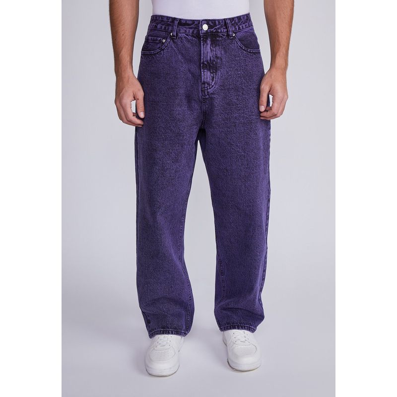 SIOUX - Jeans Hombre Morado Regular Color Lavado Sioux