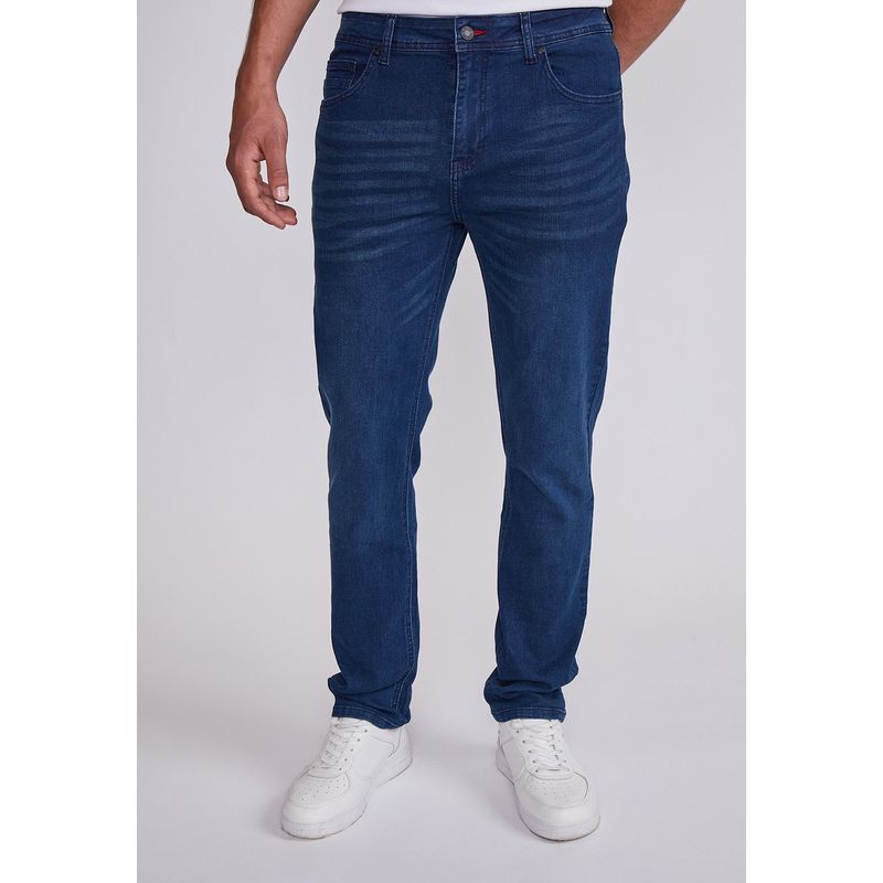 SIOUX - Jeans Hombre Azul Slim Elasticado Desgastado Sioux