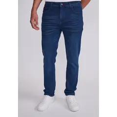 SIOUX - Jeans Hombre Azul Slim Elasticado Desgastado