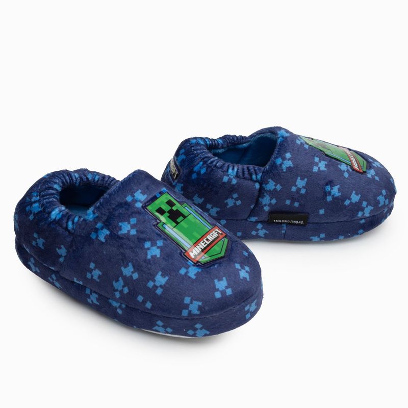 MINECRAFT - Pantufla Niño Creeper Azul Minecraft