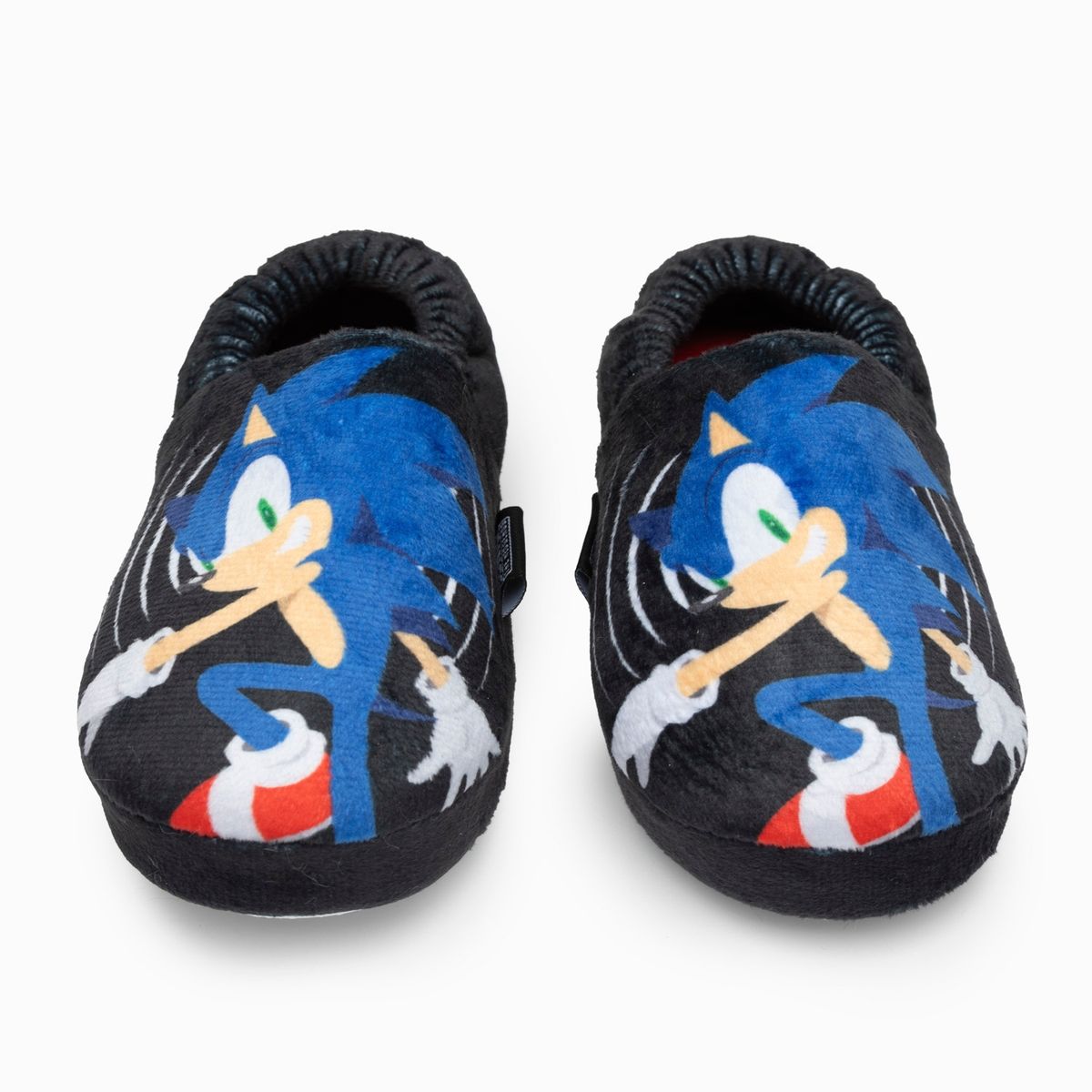 SONIC - Pantufla Niño Grande Negro Sonic