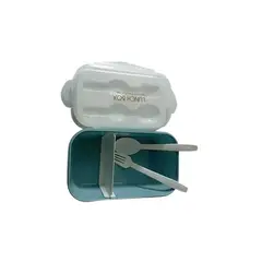 GENERICO - Tapper Lonchera Para Microondas 2 Divisiones Lunch Box