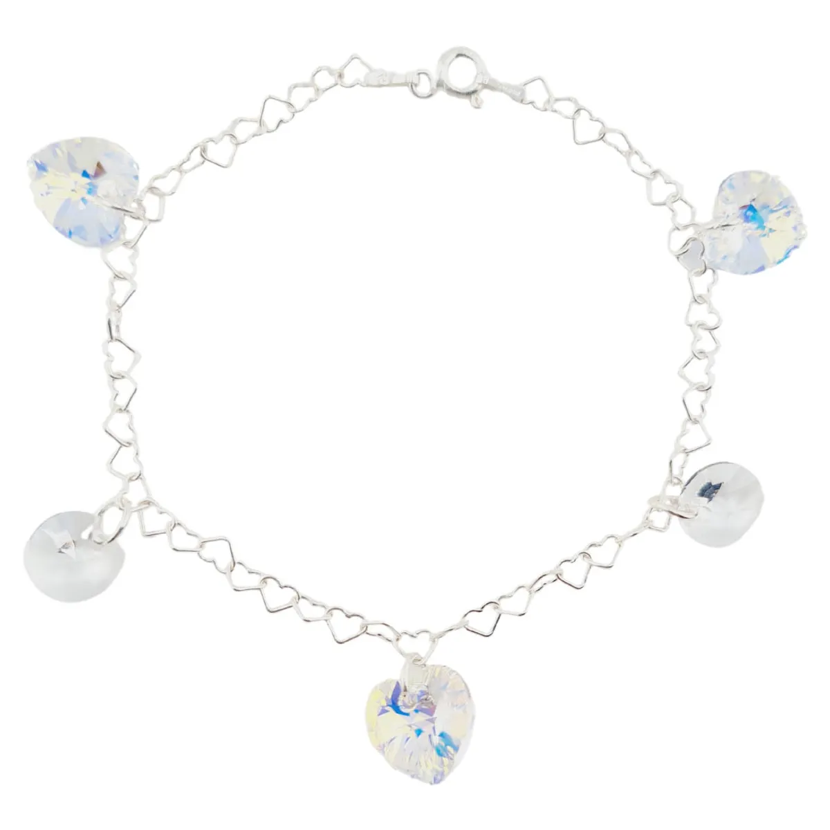 JOYAS MONTERO - Pulsera Romance Plata 925  creado con cristales de Swarovski® Aurora Boreal