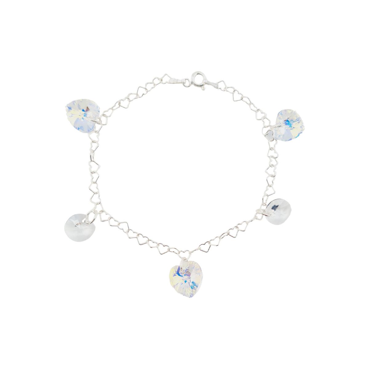 JOYAS MONTERO - Pulsera Romance Plata 925  creado con cristales de Swarovski® Aurora Boreal