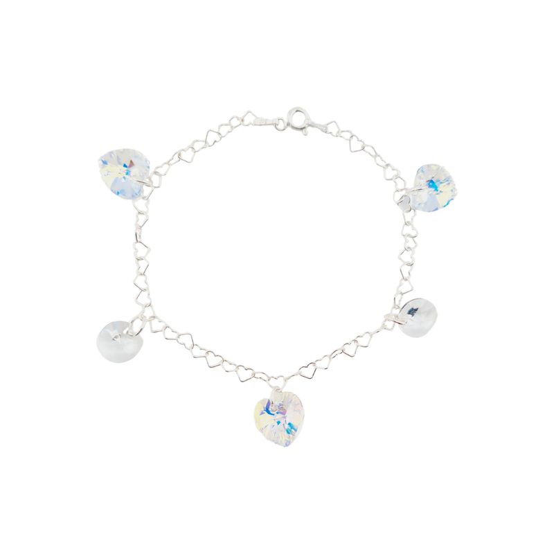 JOYAS MONTERO - Pulsera Romance Plata Italiana 925 Cristal Genuino Aurora Boreal