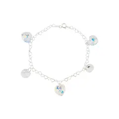 JOYAS MONTERO - Pulsera Romance Plata Italiana 925 Cristal Genuino Aurora Boreal