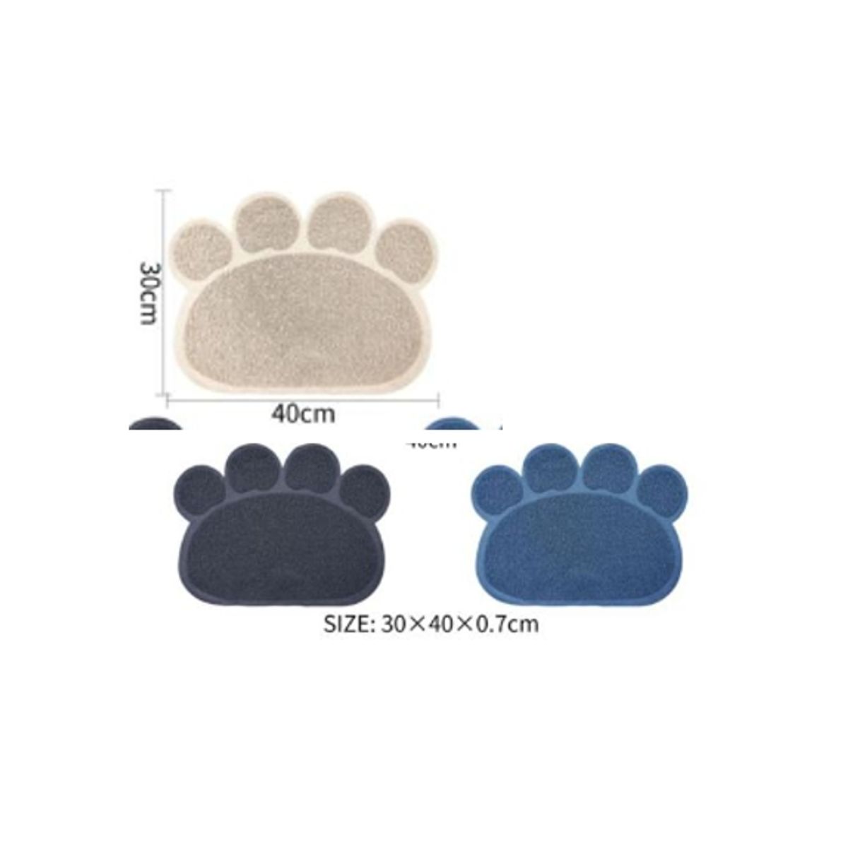 GENERICO - Alfombra Multifuncional Para Mascotas Beige 30x40cm