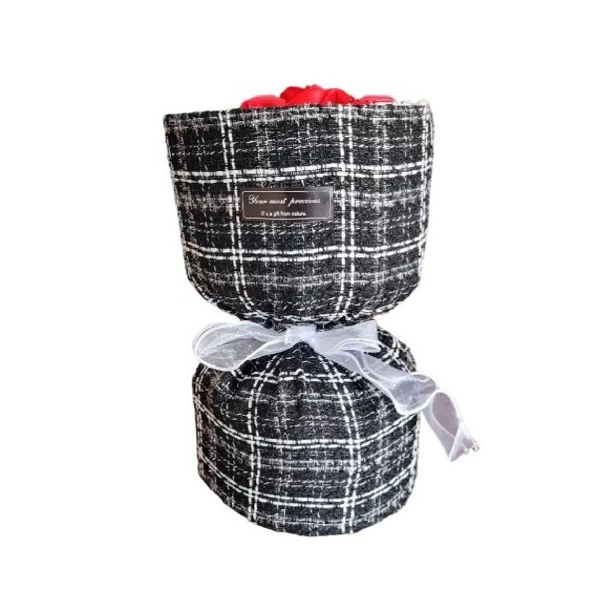 GENERICO - Bouquet Rosa Jabón Ramo Regalo Enamorado Decoración Rojo