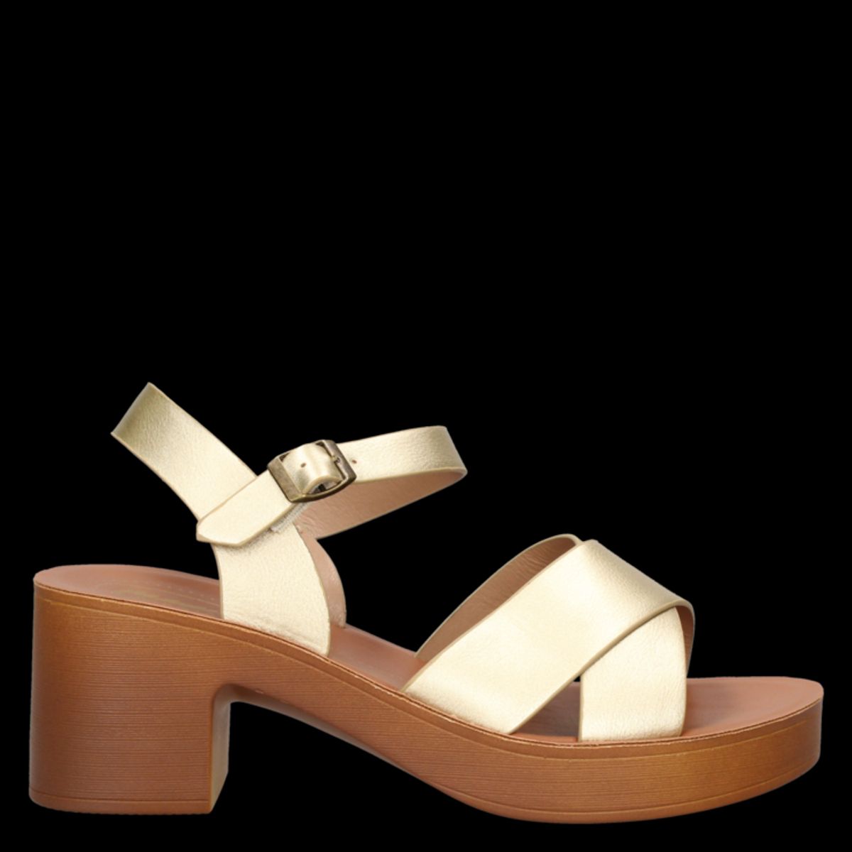 DAKOTA - Sandalia Casual Dorado Dakota