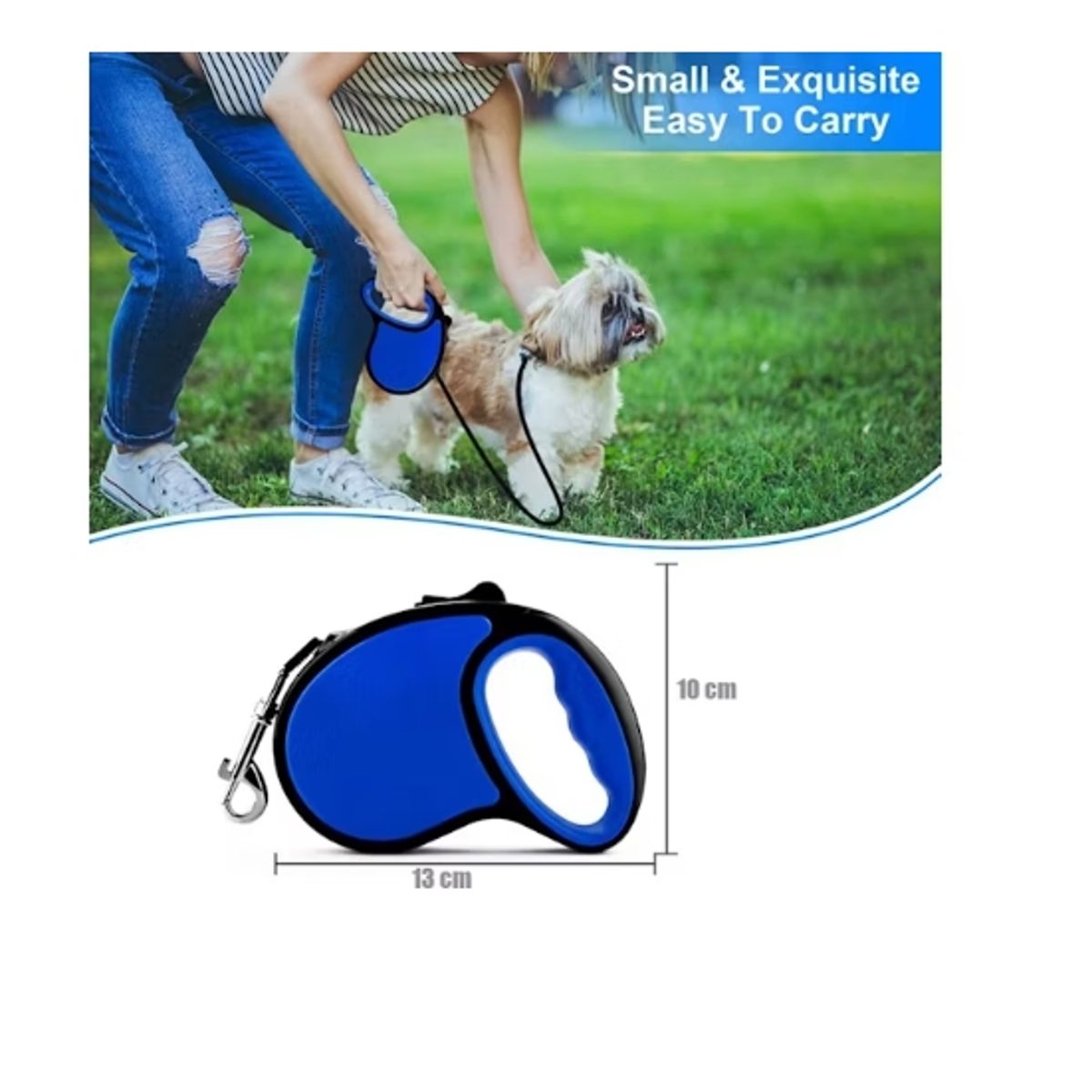 GENERICO - Correa Diseño Retractil Traccion Perros Gatos 3 Mts