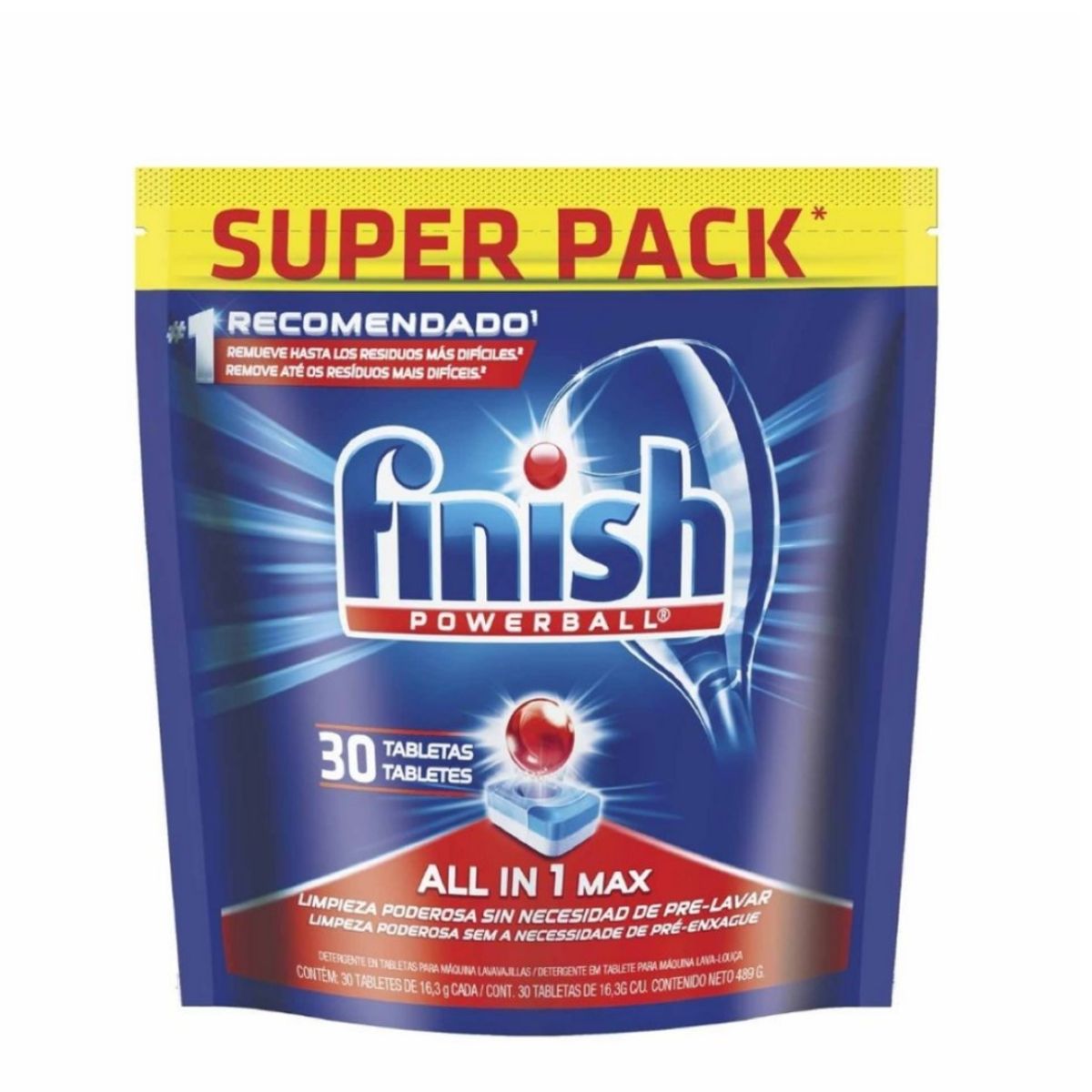 FINISH - Detergente Tabletas Finish 30 Un FINISH