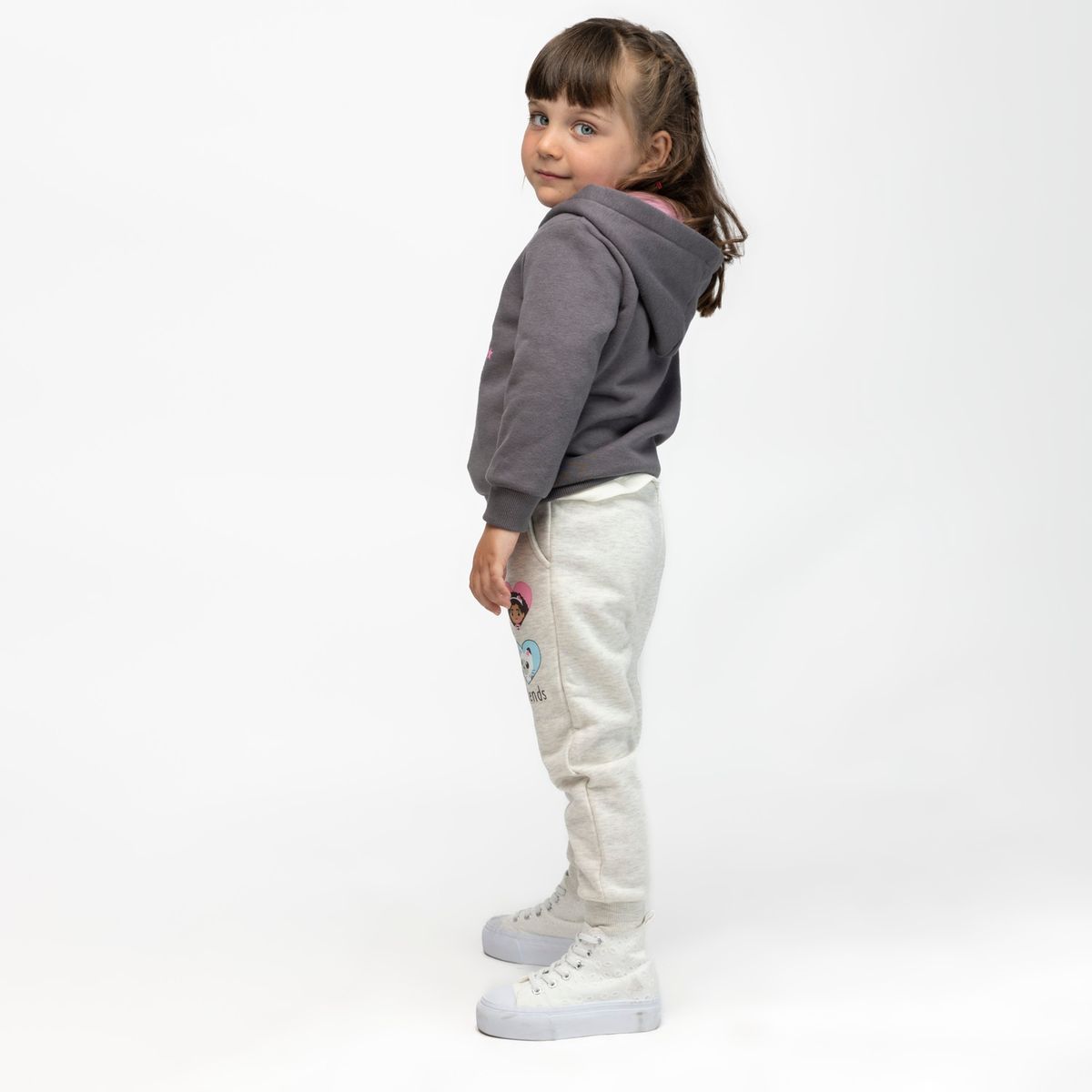 LA CASA DE GABBY - Buzo Niña Purrfect World Gris Gabby Doll House