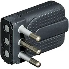 BTICINO - ENCHUFE MACHO VOLANTE 10A COLOR GRIS CORNER