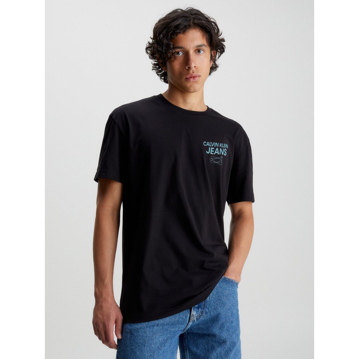 CALVIN KLEIN - Polera Future Galaxy Negro Calvin Klein