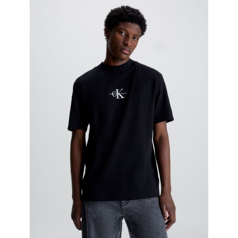 CALVIN KLEIN - Polera Freefit Rib Negro Calvin Klein