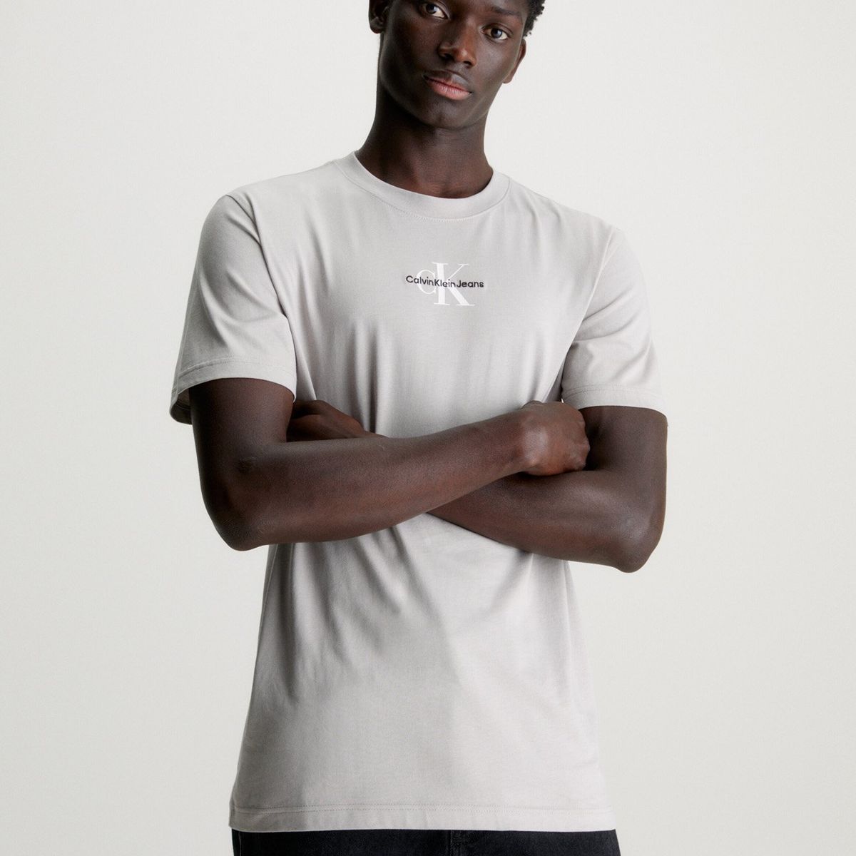 CALVIN KLEIN - Polera Monologo Regular Blanco Calvin Klein