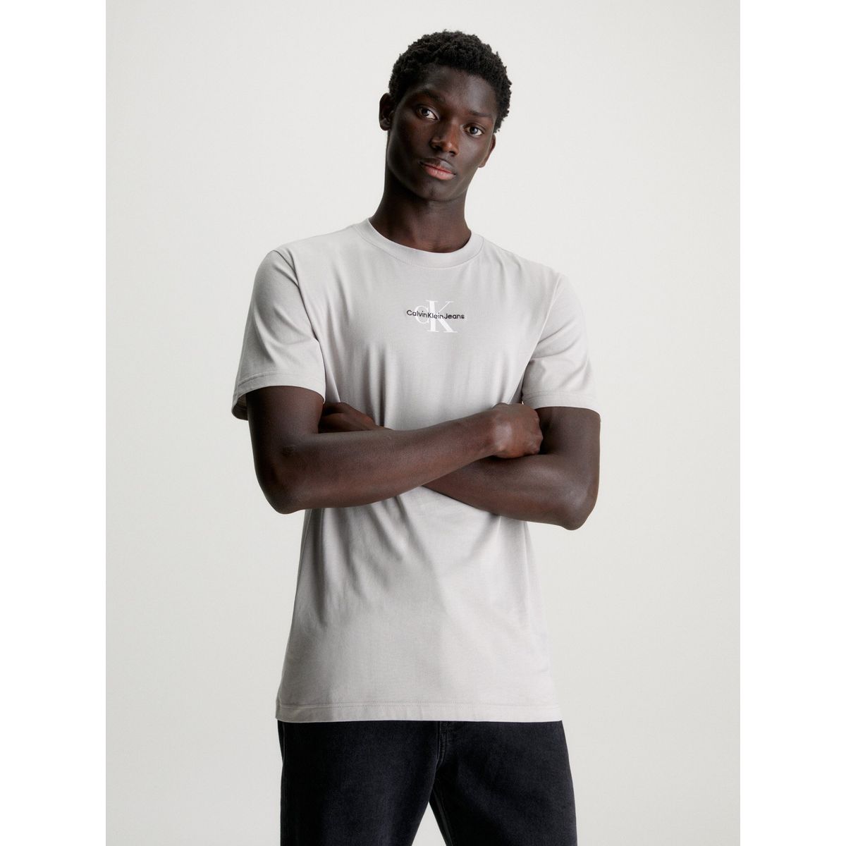 CALVIN KLEIN - Polera Monologo Regular Blanco Calvin Klein