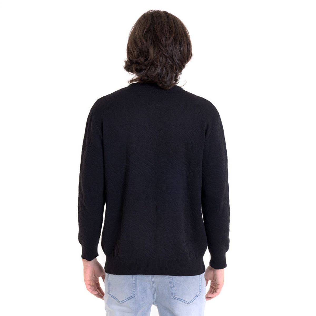 POTROS - Sweater Jaqcuard Negro POTROS