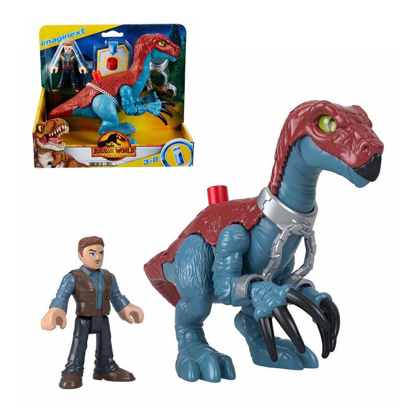 JURASSIC WORLD - Fisher Price Imaginext Jurassic World Therizinosaurus & Owen