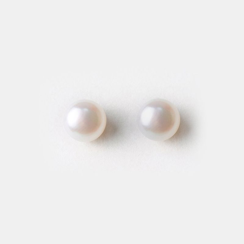 PSK JOYAS - Aro Mujer Plata Perla De Rio Blanca Psk joyas Dominga Xs