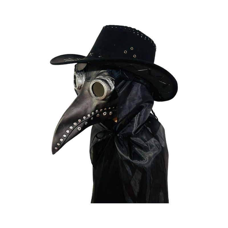 GENERICO Disfraz Completo Doctor Peste Negra Capucha o Capa