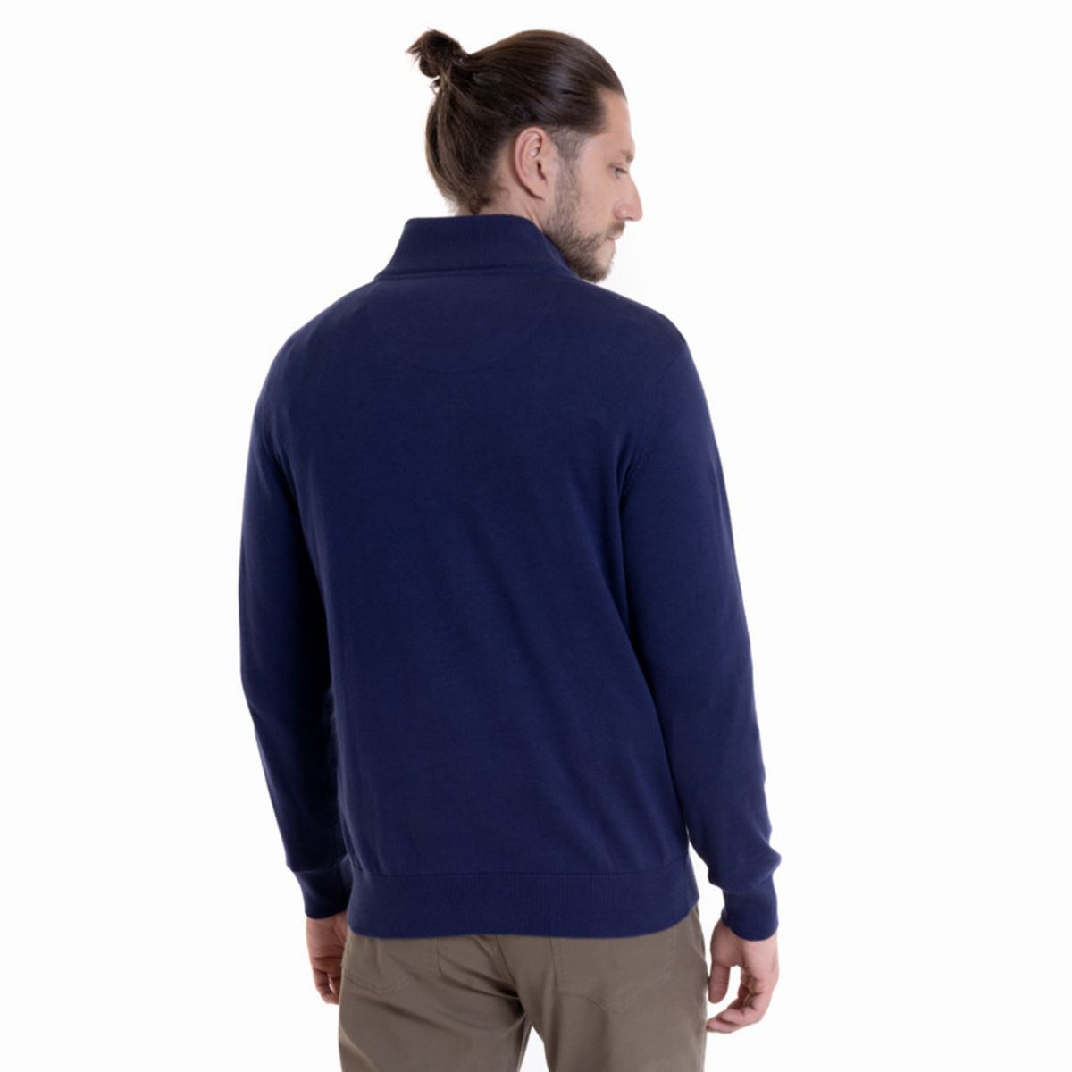 POTROS - Sweater Half Zipper Azul Marino POTROS