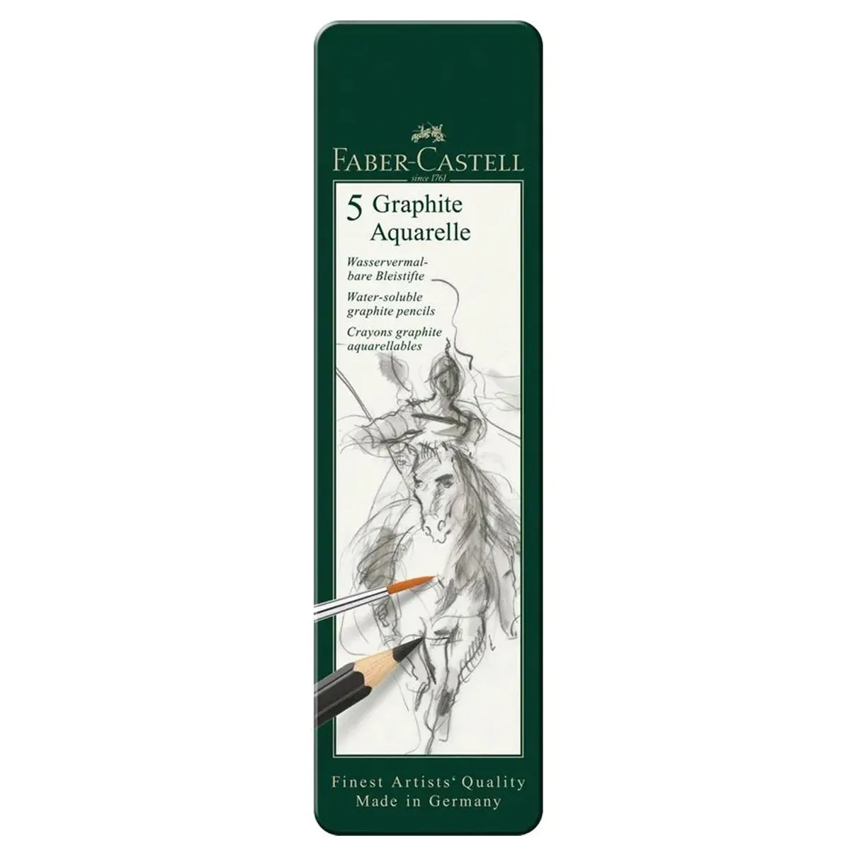 FABER-CASTELL - Lápices Grafito Acuarelable Faber-Castell (HB,2B,4B,6B,8B)