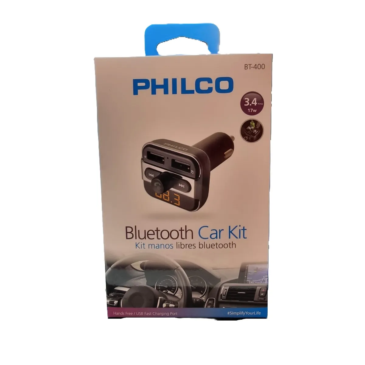 PHILCO - KIT BLUETOOTH PARA VEHICULO PHILCO