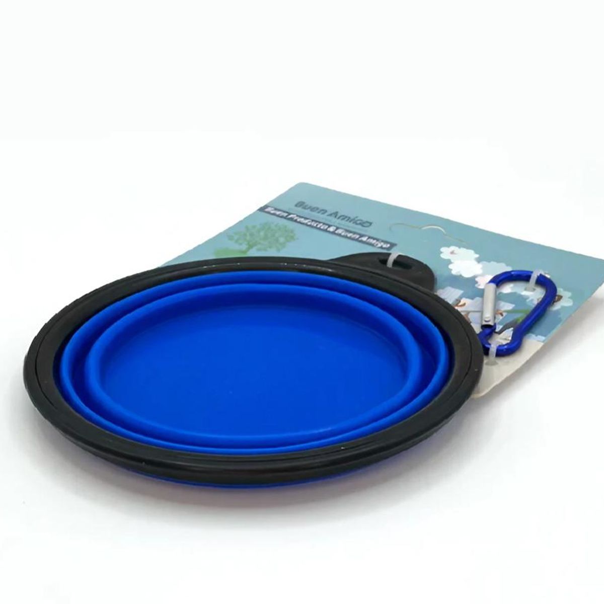 GENERICO - Plato De Goma Plegable Portátil Mascotas Perro Gato Silicon