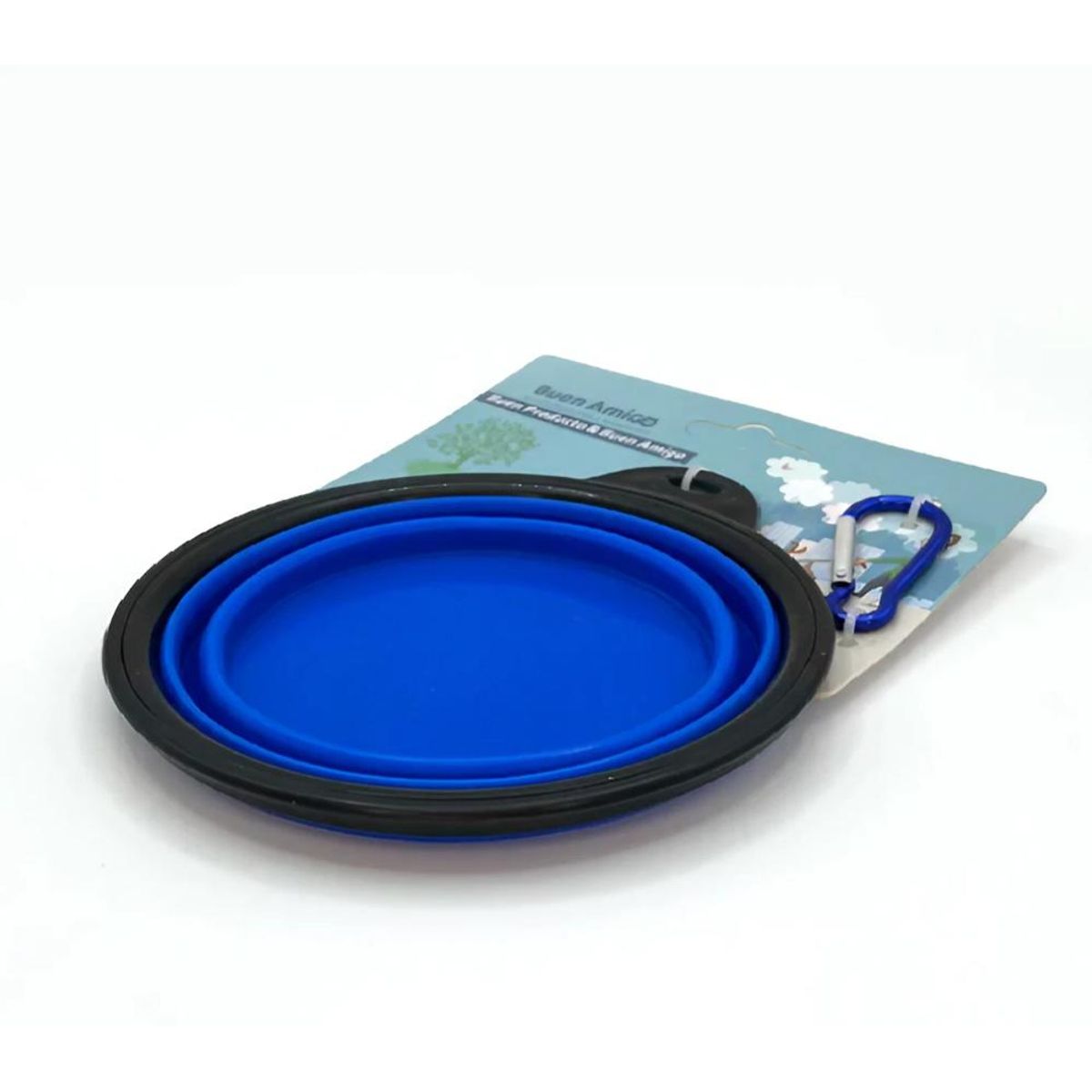 GENERICO - Plato De Goma Plegable Portátil Mascotas Perro Gato Silicon