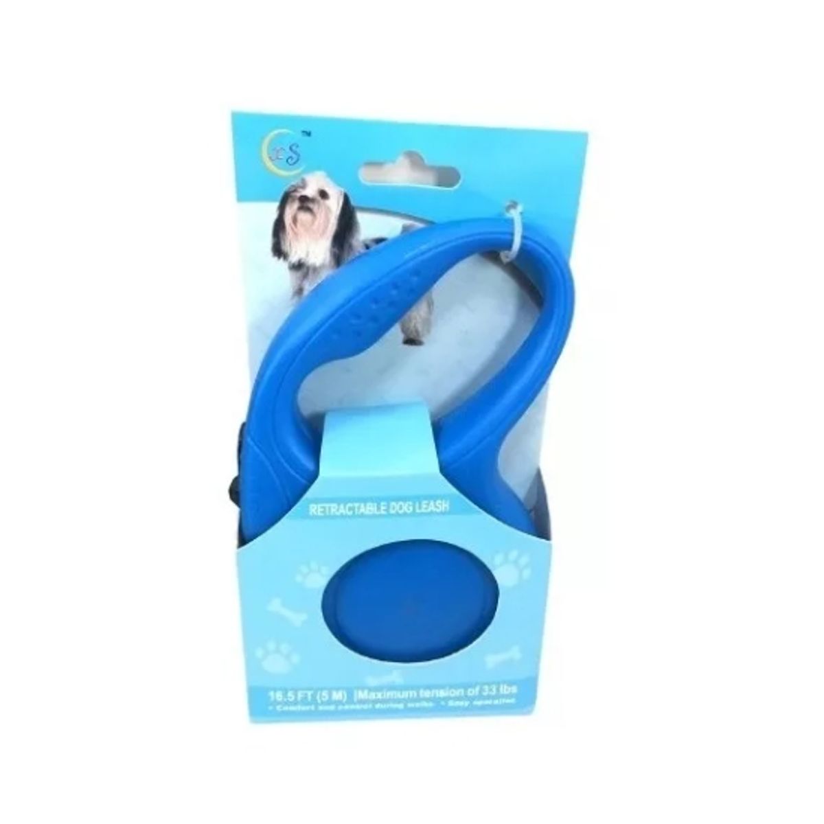 GENERICO - Correa Automatica Retractil Perros 3 Metros Azul