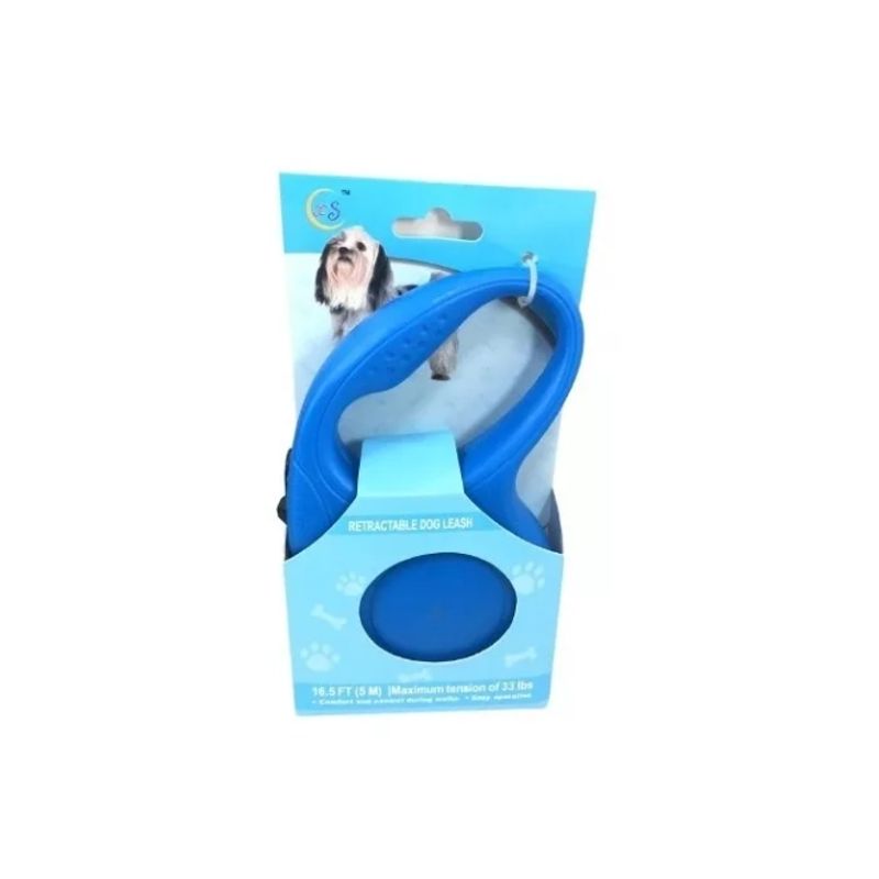 GENERICO - Correa Automatica Retractil Perros 3 Metros Azul