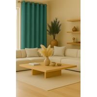 Cortina Tradicional 100% Blackout Geometrica Turquesa