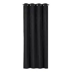 CLEMS CORTINAS - Cortina Blackout Estilo Geometrico Negra 135X225