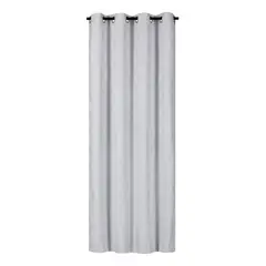 CLEMS CORTINAS - Cortina Tradicional 100% Blackout Geometrica Blanco