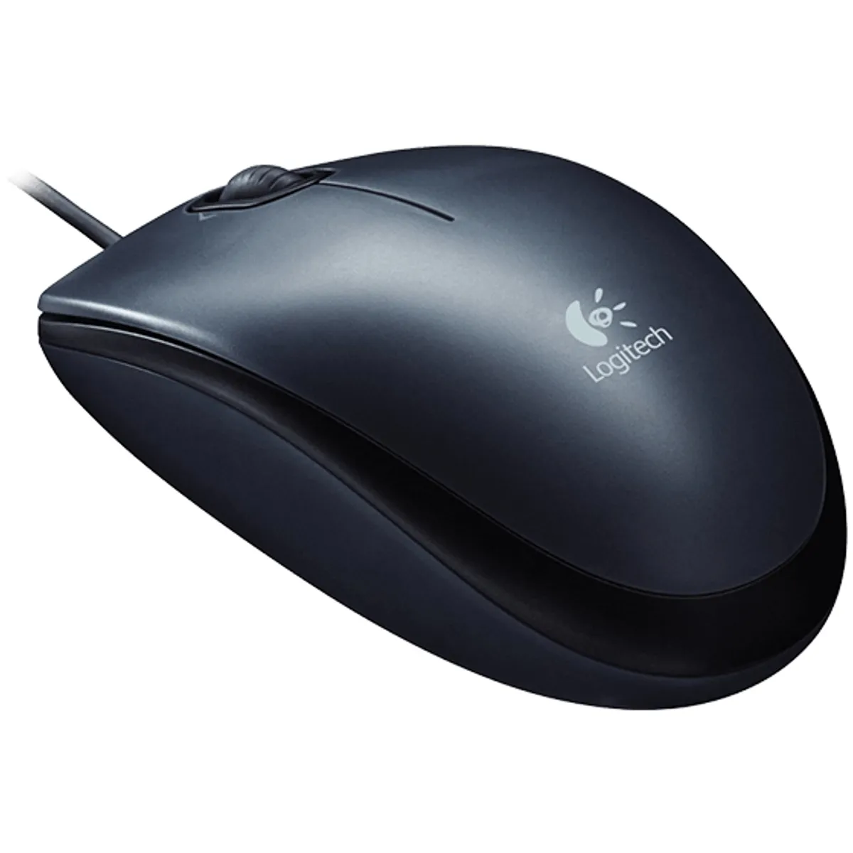 LOGITECH - Logitech M90 Mouse Alámbrico, USB, 1000DPI, para Mac-PC, Color Negro